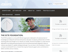 Tablet Screenshot of foundation.scte.org